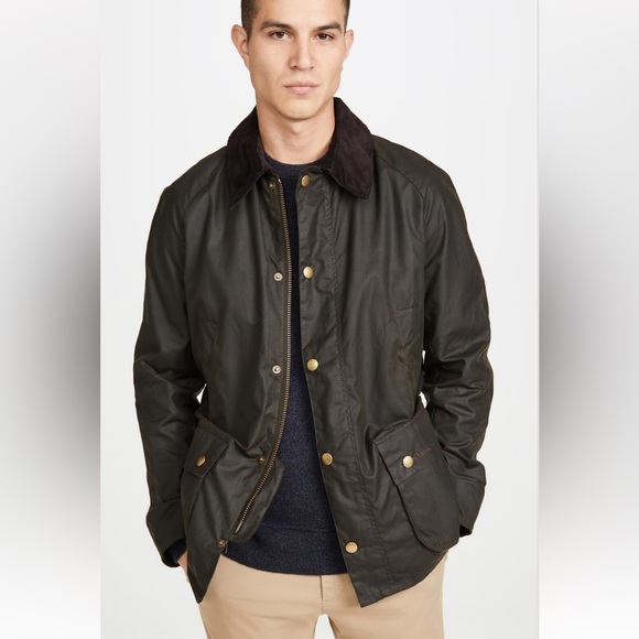 Barbour Men’s Ashby Jacket Size L Olive NWT - Picture 1 of 7